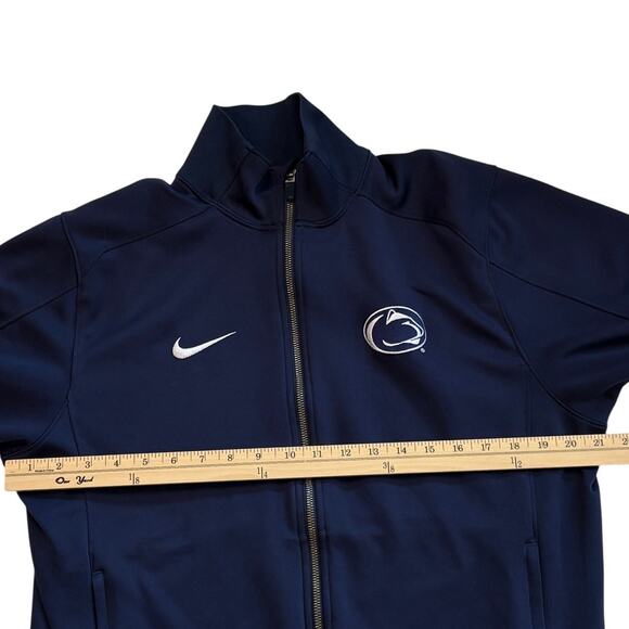 Nike Penn State Nitty Lions Soccer Track Jacket Mens Med Blue Dri Fit Full Zip - Picture 10 of 11